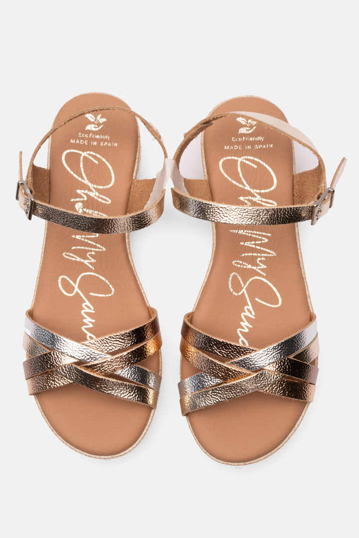 Sandalia Oh my Sandals 6010 Duna Champan cuña y plataforma