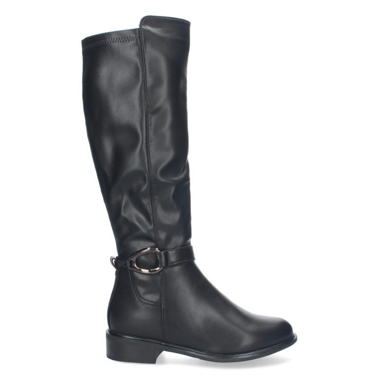 Bota Calzanet DB-5550 Negro Elastico Ancho Especial