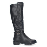 Bota Calzanet DB-5550 Negro Elastico Ancho Especial