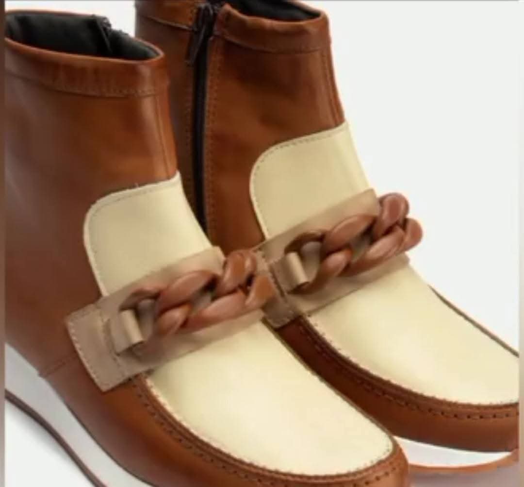 Bota Pitillos 5473 Blanco/Camel