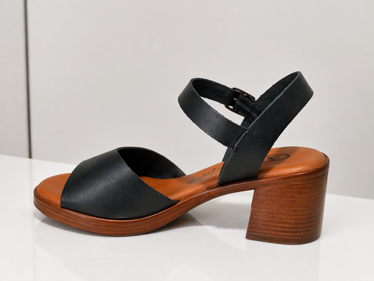 Sandalia HEE 26550 VAQUETILLA PIEL NEGRO