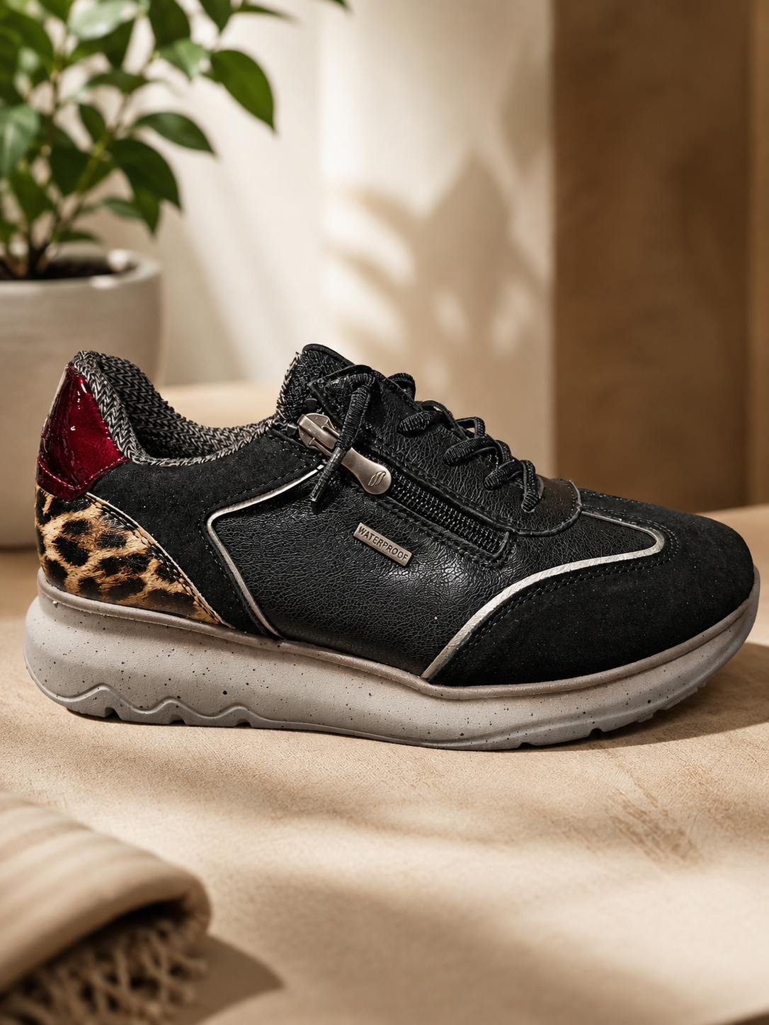 Deportivo Khloe 98003 Negro Piel