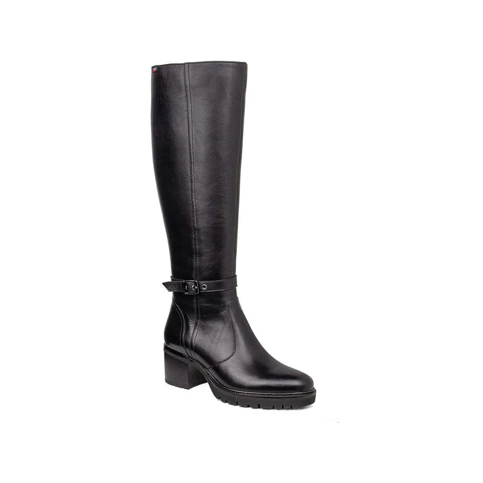 Bota Callaghan 37203 Laura Piel Negro Caña Alta