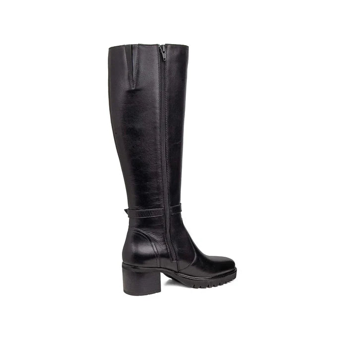 Bota Callaghan 37203 Laura Piel Negro Caña Alta