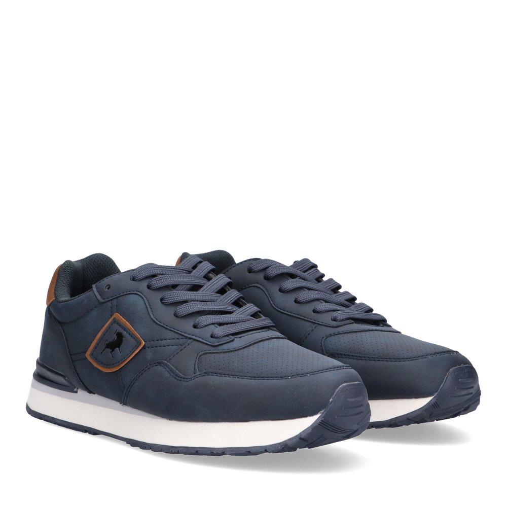 Zapatillas Lois 64400 azul marino, vista frontal en perspectiva