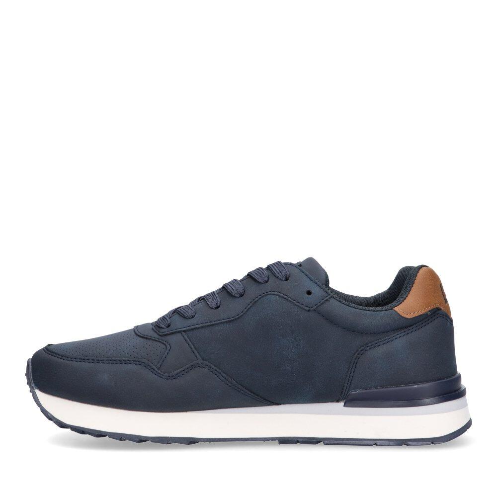 Zapatilla Lois 64400 azul marino, vista lateral interior