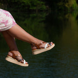 Sandalia Oh My Sandals 5670 Roble Combi