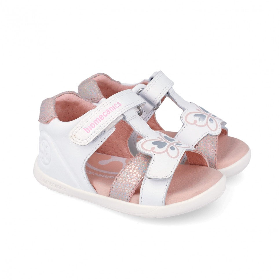Sandalia BIOMECANICS 262162-B050 BLANCO/ROSA