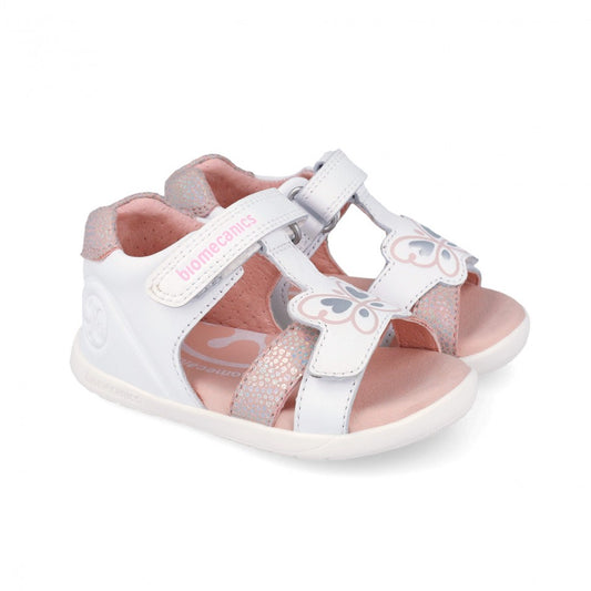 Sandalia BIOMECANICS 262162-B050 BLANCO/ROSA