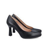 Zapato Negro Desiree Salón Vestir Hueco Redondo SYRA11