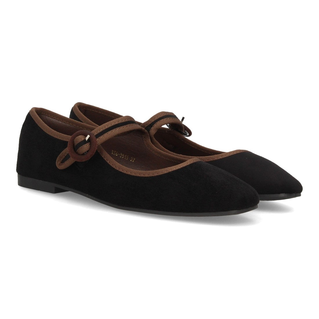 Bailarina Virucci VR6-3511  Negro Pulsera Hebilla