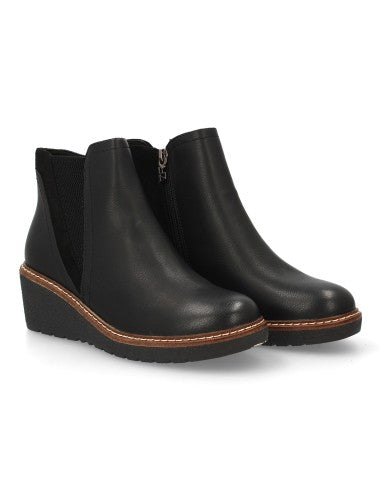 Botín Virucci  VRA-1067 Negro Cuña