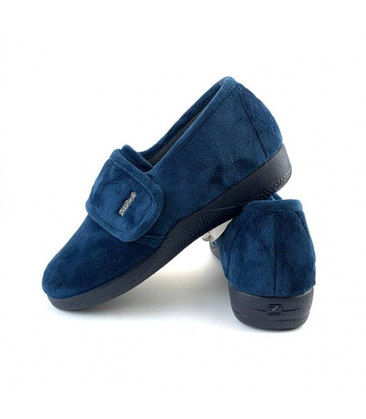 Zapatilla DeValverde 1149 Velcro Marino